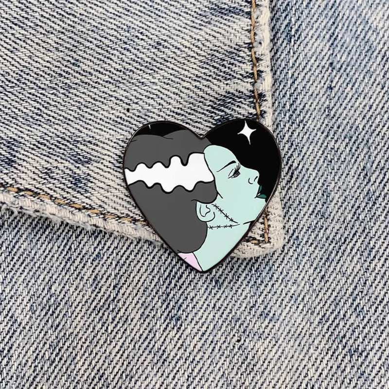 Funny Pin Human Skull Alloy Unisex Brooches