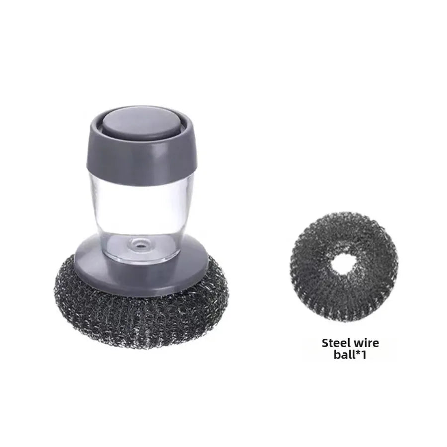 High quality long handle liquid washing pot brush stove dish cleaning brush kitchen household decontamination dishwashing brush long handle pot brush