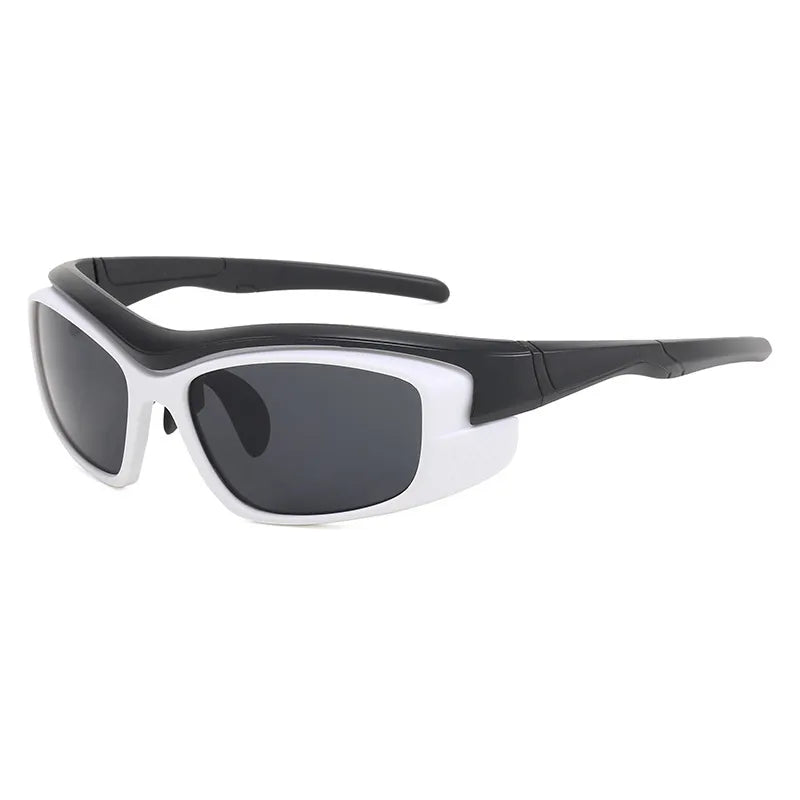 elegant simple style solid color ac square full frame men's sunglasses