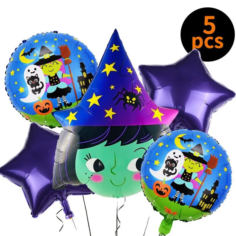 halloween geometric aluminum film party balloon
