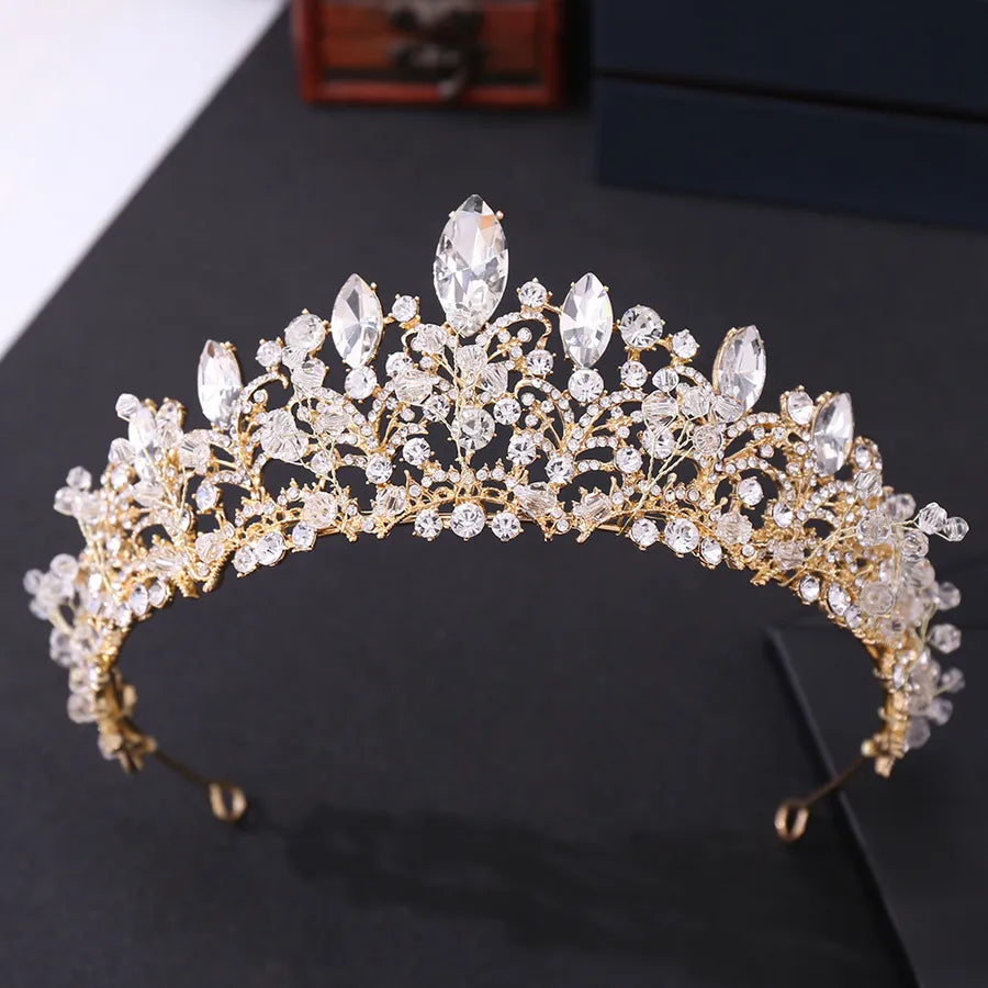 sweet crown alloy inlay rhinestones crown 1 piece