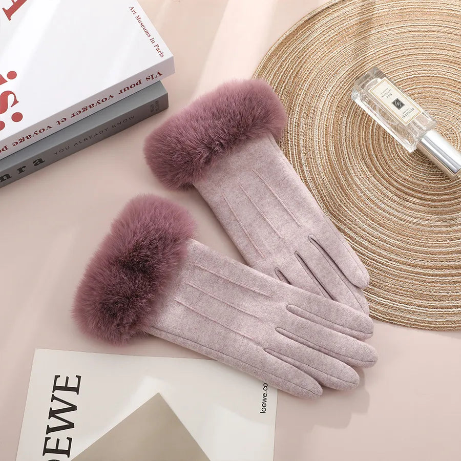 Women's Sweet Simple Style Solid Color Gloves