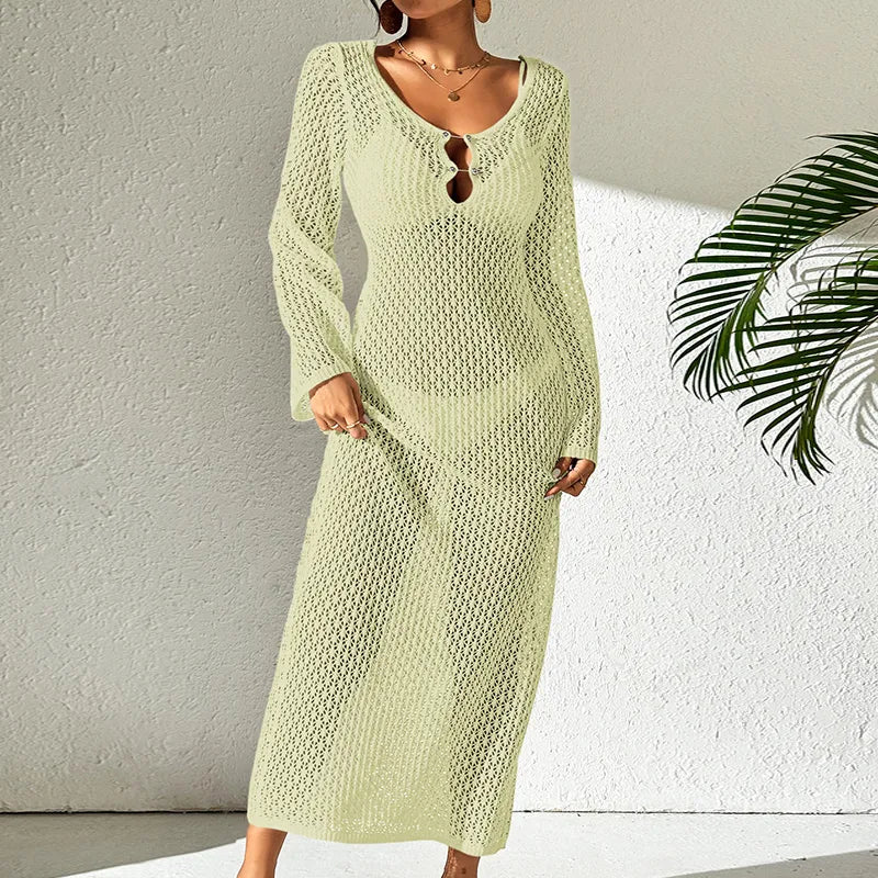 Women's Solid Color Sexy Cover Ups