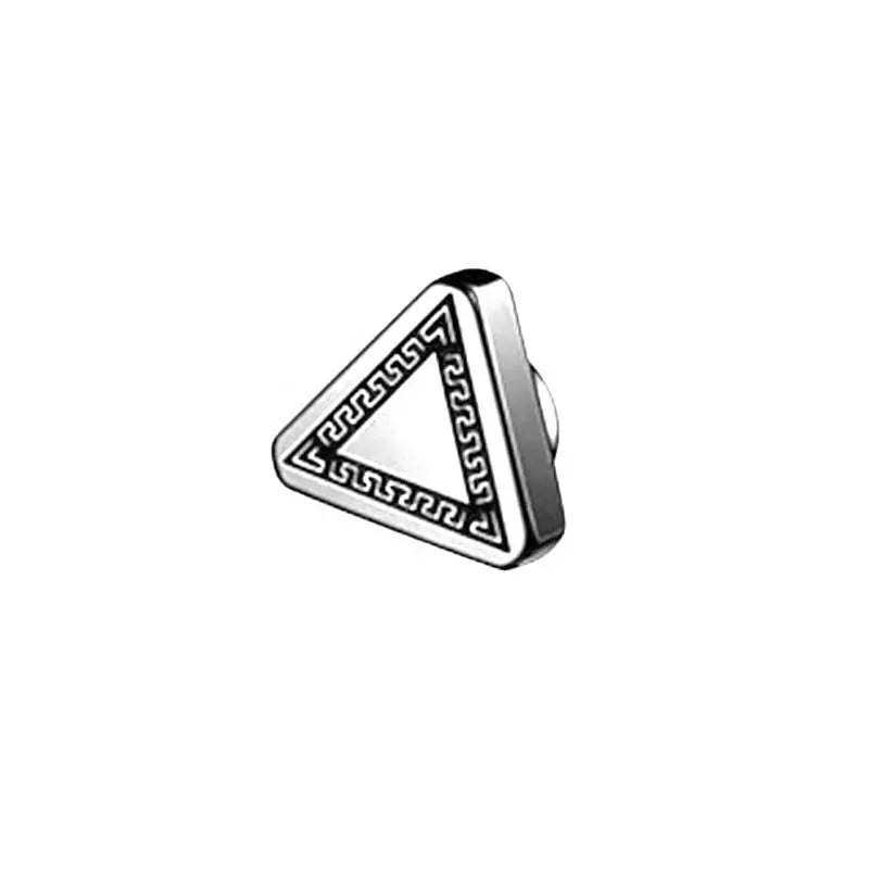 1 Pair Simple Style Geometric Inlay Titanium Steel Rhinestones Ear Cuffs