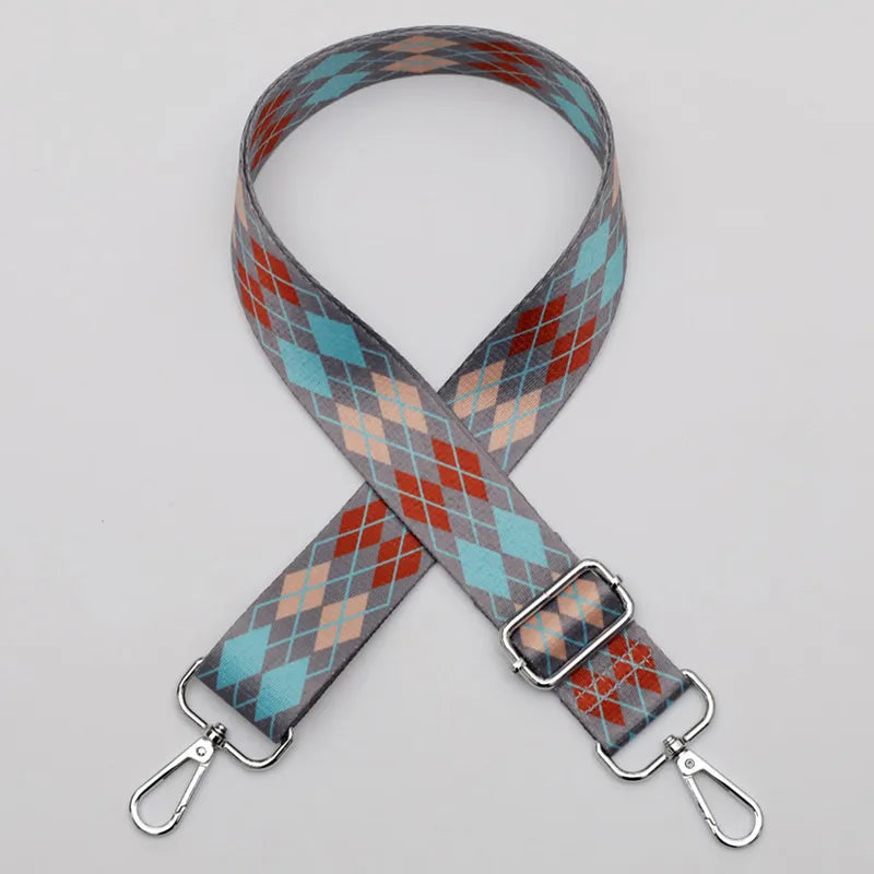 Polyester Stripe Lingge Leopard Bag Strap
