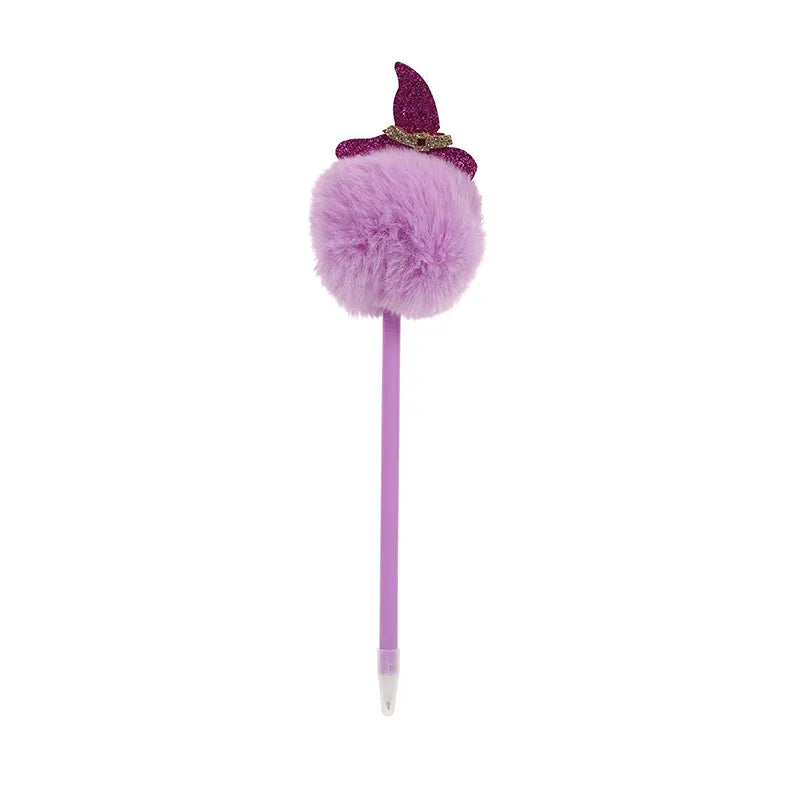 1 piece pumpkin spider bat class christmas learning halloween pp cotton rabbit fur felt cloth cute ballpoint pen