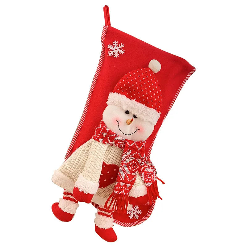 Christmas Fashion Santa Claus Snowman Nonwoven Party Christmas socks