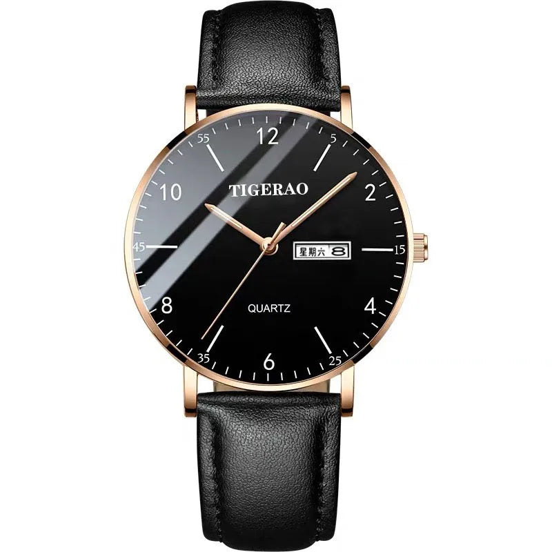 korean style geometric jewelry buckle quartz men's watches