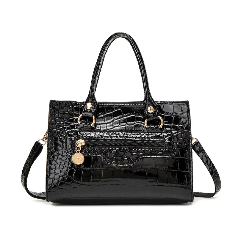 Fashion Alligator Print Handbag  Summer Trendy Personalized Messenger Bag New Style Western Style Lady Bag Birkin Bag Women