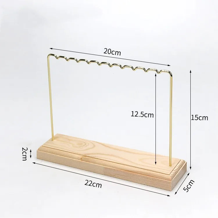 Simple Style Classic Style Color Block Metal Jewelry Rack