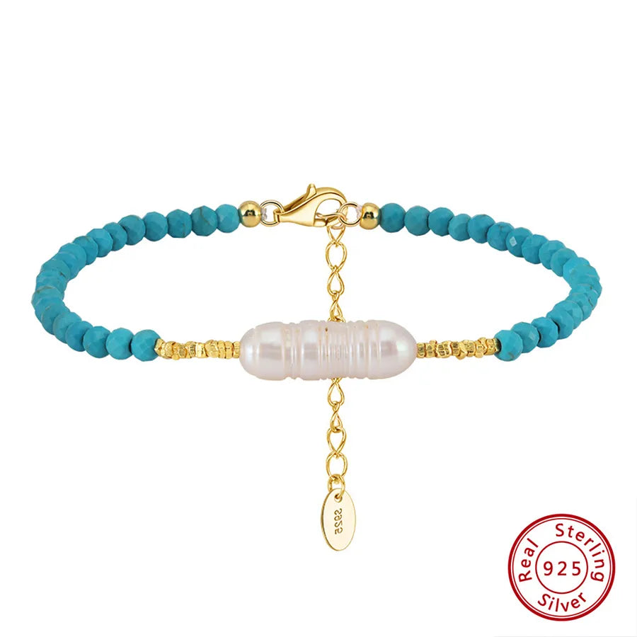 Freshwater Pearl Sterling Silver Bracelets Elegant
