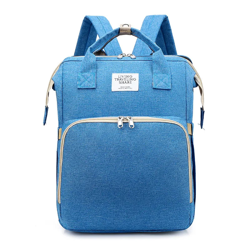 Wholesale  multi-functional mommy bag with USB large capacity baby bag folding baby bag to be produced bag mother bag
