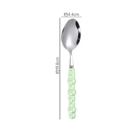 baroque style solid color stainless steel tableware 1 piece 1 set