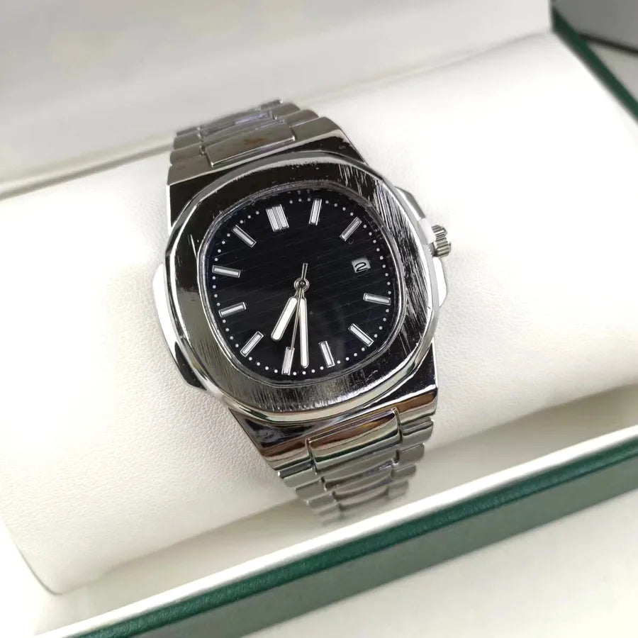 Simple Style Geometric Single Folding Buckle Quartz Watch Men's Watches