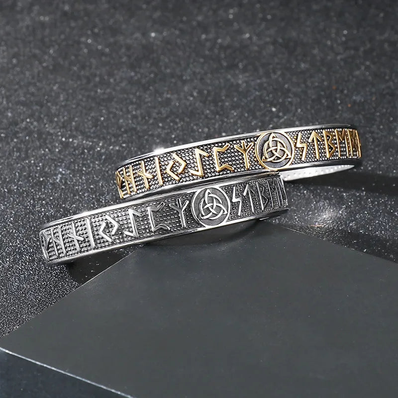Hip-Hop Geometric 304 Stainless Steel 18K Gold Plated Men's Bangle Men Cuff & Bangle