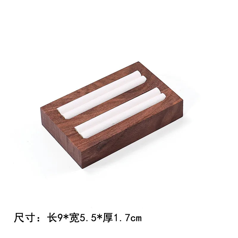 Walnut Jewelry Set Display Stand Necklace Pendant Showcase Stand High-End Feelings Craftsmanship Meticulously Designed