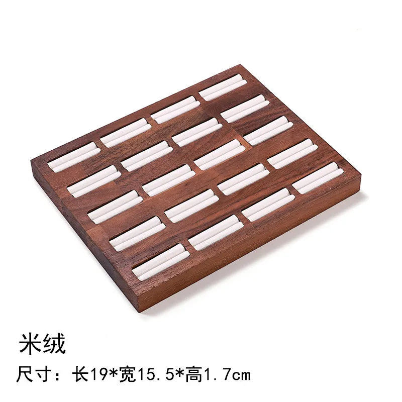 Walnut Jewelry Set Display Stand Necklace Pendant Showcase Stand High-End Feelings Craftsmanship Meticulously Designed