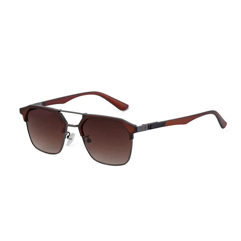 Vacation Solid Color Pc Tinted Lenses Cat Eye Full Frame Men's Sunglasses