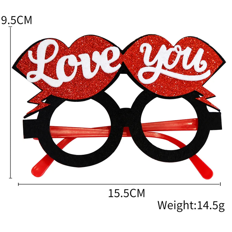 valentine's day geometric cloth party costume props