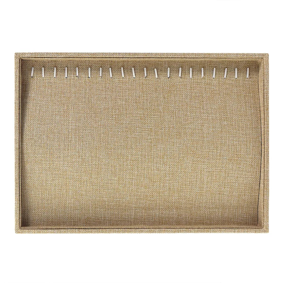 Jewelry Storage Plate Necklace Bracelet Earring DIY Handmade Weaving Square Pattern Cloth Jewelry Display Tray For Selling And Inspection