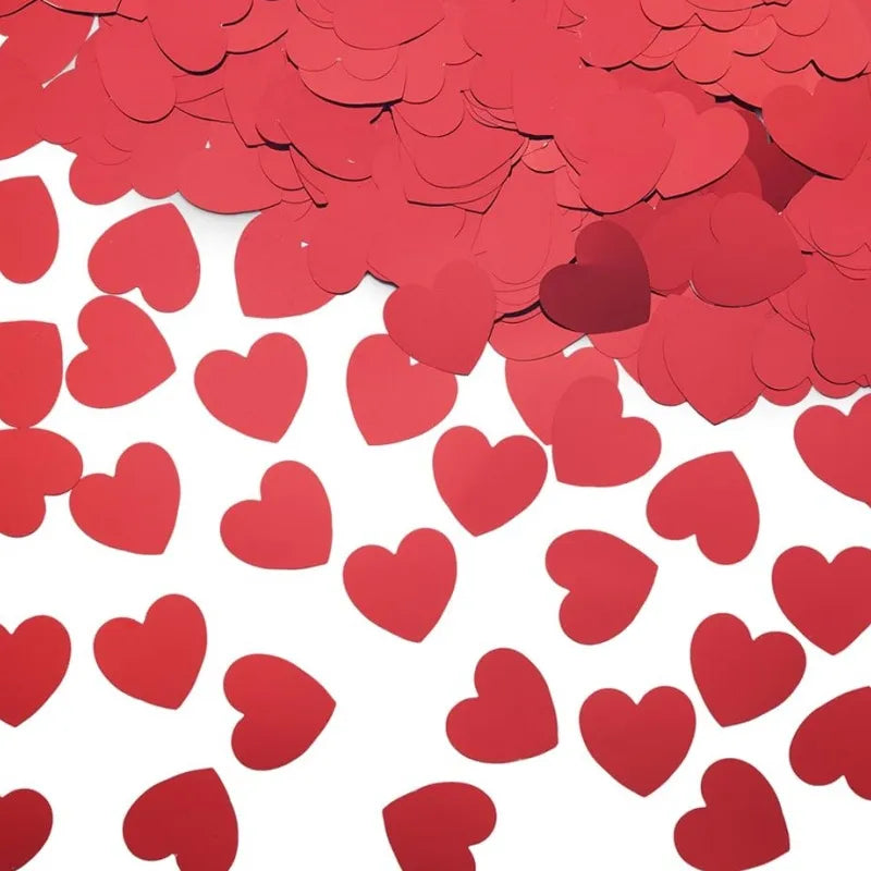 2.5cm heart-shaped love paper pieces Valentine's Day wedding venue hand-held throwing paper scraps transparent balloon filler