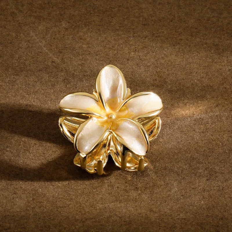 Elegant Lady Women's Plumeria Zinc alloy Plating Hair Claws