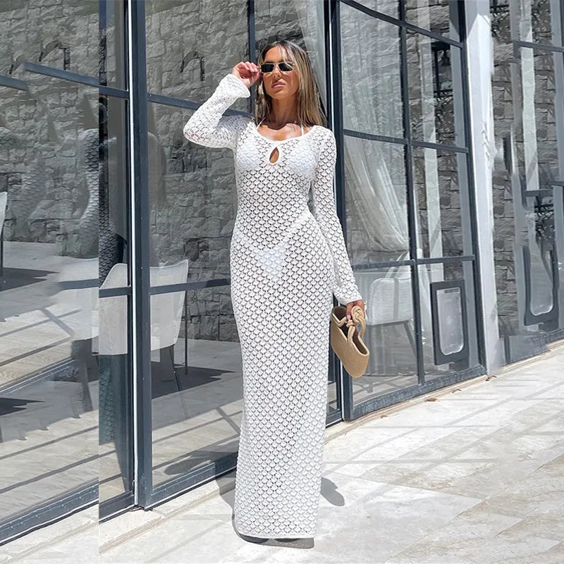 Women's Solid Color Simple Style Cover Ups