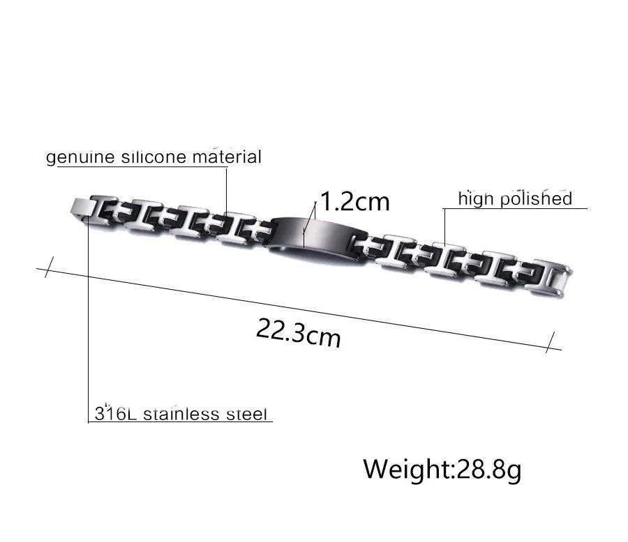 retro geometric cross stainless steel polishing men's bracelets 1 piece