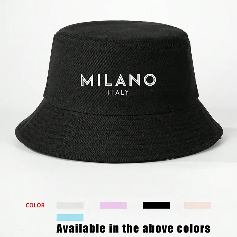 Women's Vacation Classic Style Letter English Letters Flat Eaves Bucket Hat