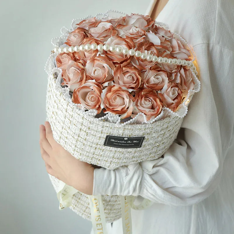romantic flower soap flower date bouquet