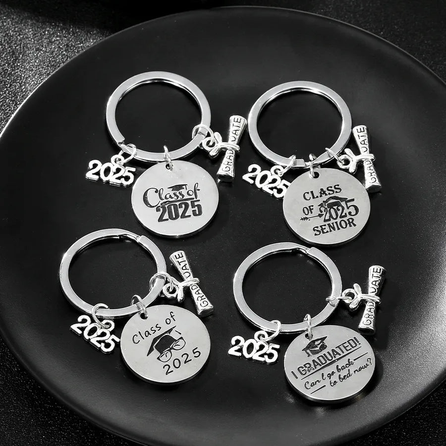 Casual Preppy Style Commute Letter Number 304 Stainless Steel Alloy Bag Pendant Keychain