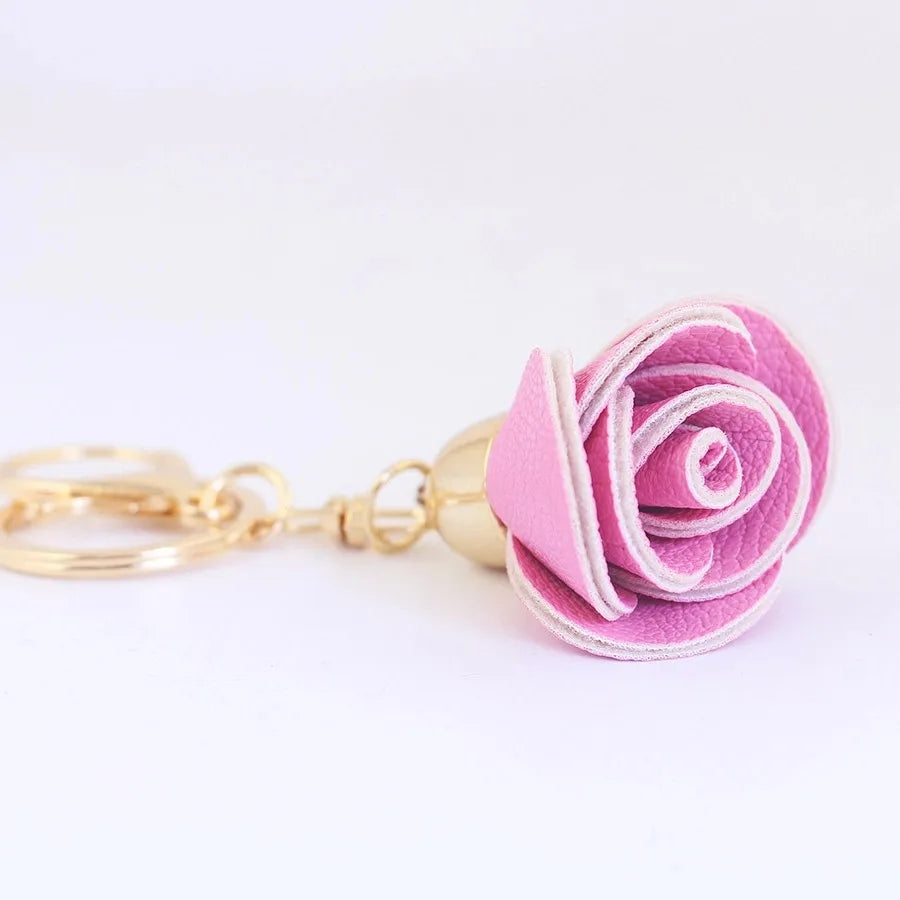 Simple Style Flower Zinc alloy Women's Bag Pendant Keychain