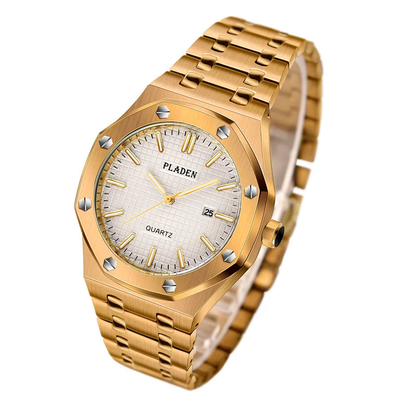 Business Geometric Butterfly Double Snap Quartz Men's Watches