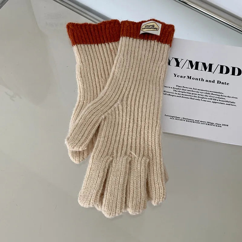Women's Sweet Solid Color Gloves