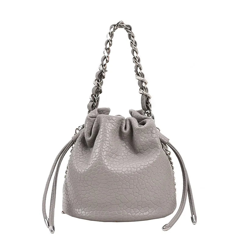 women's all seasons pu leather elegant cute bucket bag