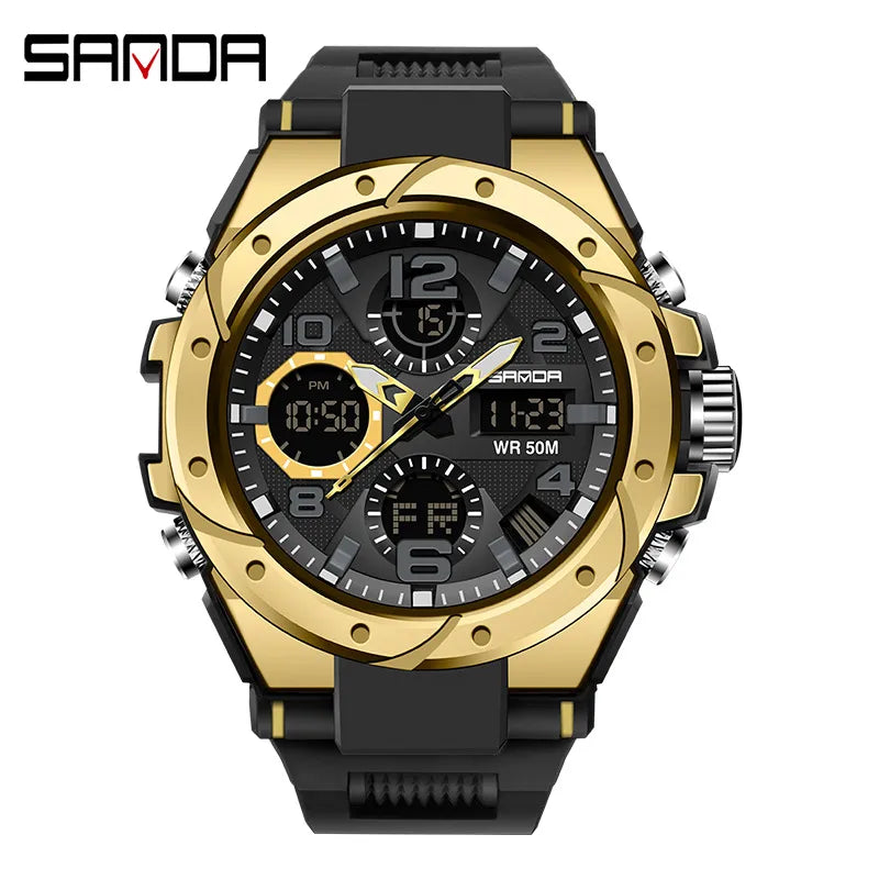 modern style solid color electronic men's watches