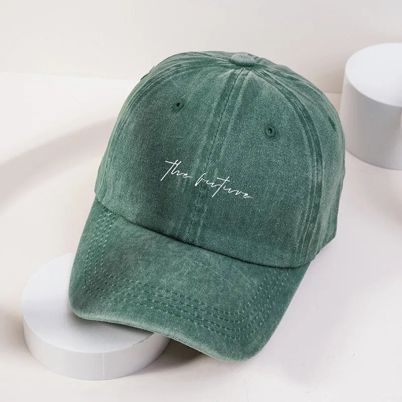 Unisex Retro Classic Style Letter Curved Eaves Baseball Cap