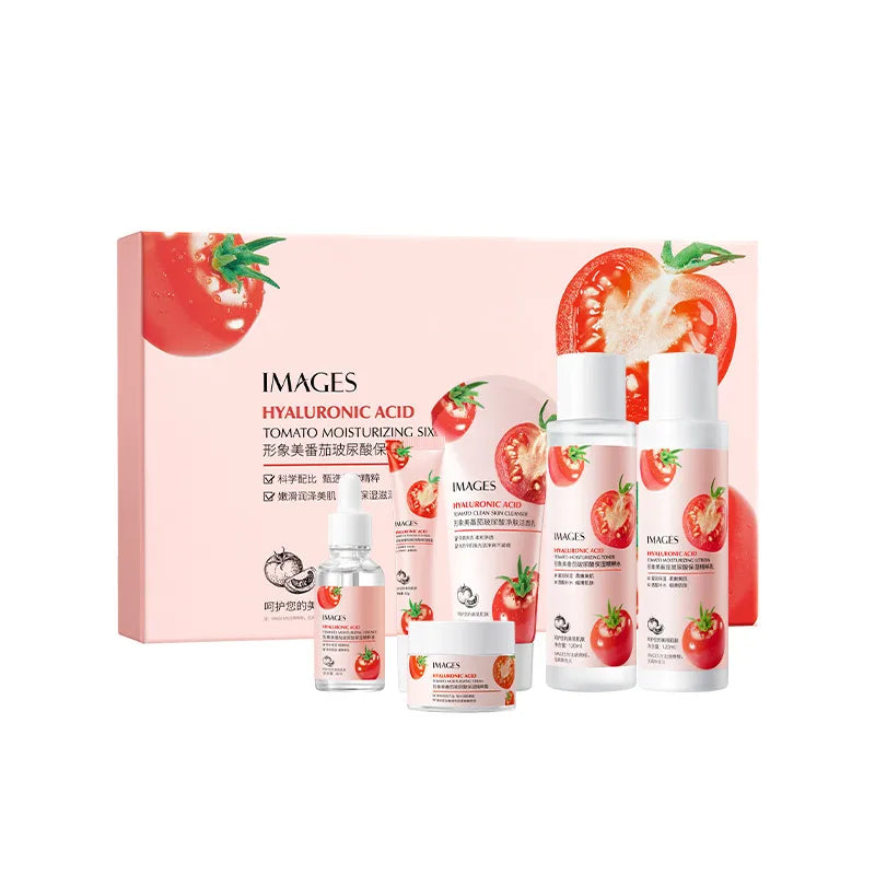 Beautiful image tomato hyaluronic acid series moisturizing water cream to improve the skin rejuvenation breathable mask suit manufacturers wholesale
