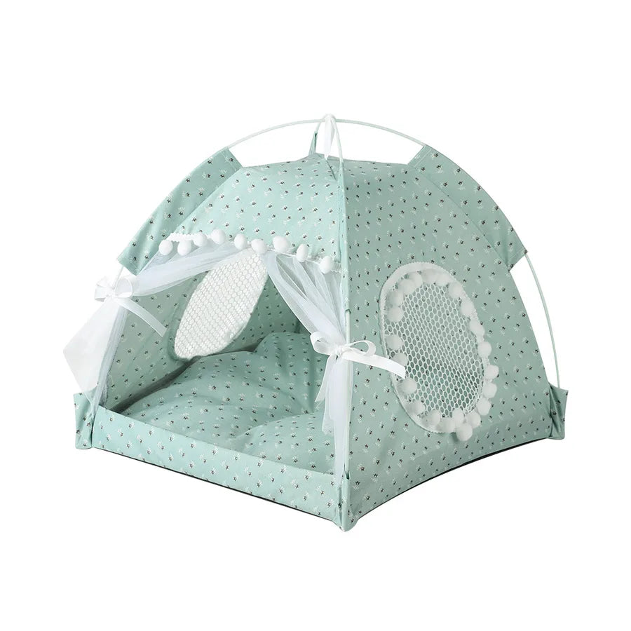 simple style cloth color block pet bed
