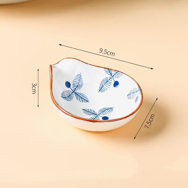 Casual Classical Lattice Flower ceramics Tableware 1 Piece 1 Set
