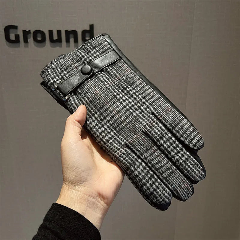 Unisex Elegant Business Simple Style Stripe Gloves
