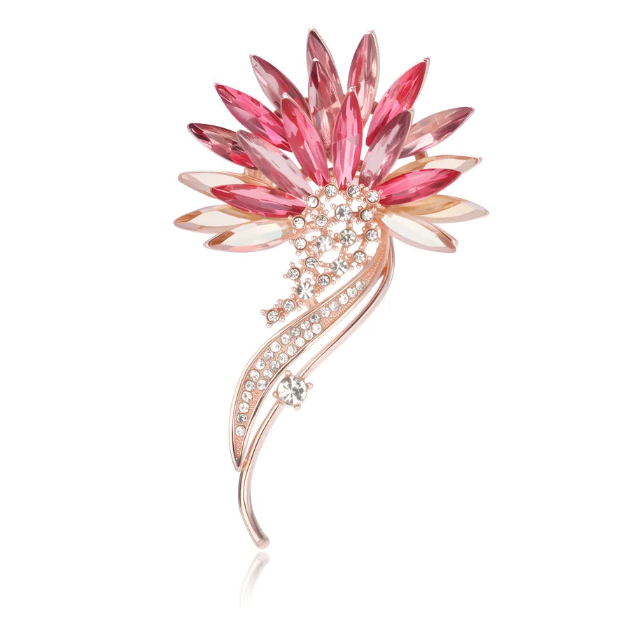 Elegant Pearl Alloy Flower Brooch Pin Women's Personality Design Lapel Pin Cute Romantic Animal Floral Pattern Office Selfie Suitable All Seasons