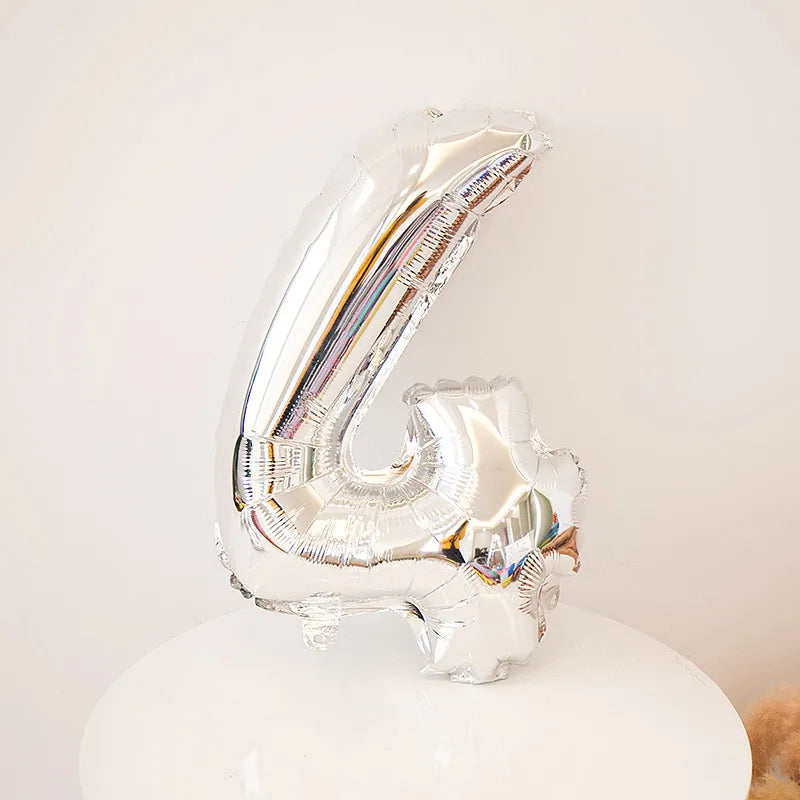 Simple Style Number Aluminum Film Party Festival Balloons