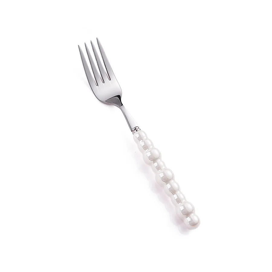 Casual Geometry Stainless Steel ceramics spoon Tableware 1 Piece