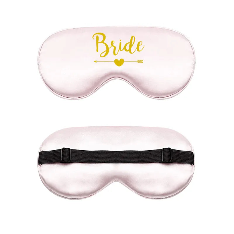 bride and bridesmaid artificial silk eye shield adjustable elastic wedding game bridesmaid gift