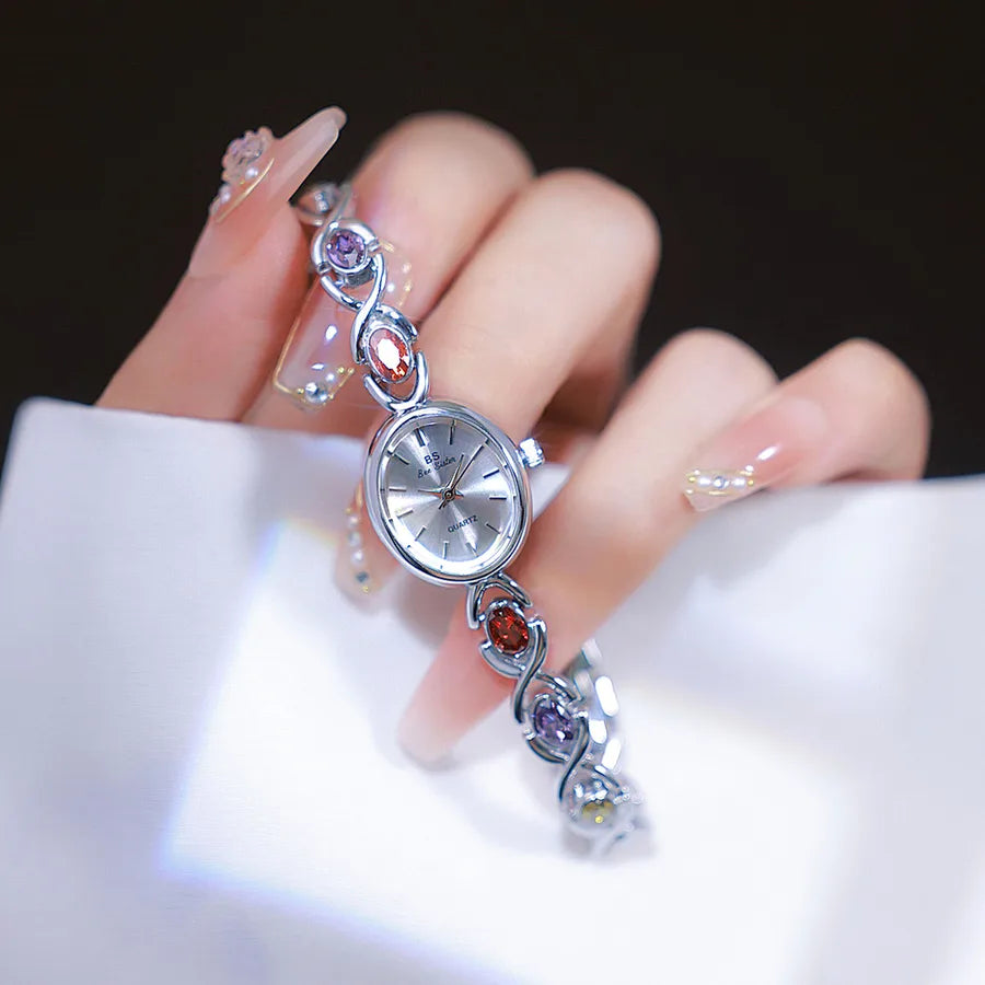 Simple Style Classic Style Color Block One Piece Buckle Quartz Women's Watches
