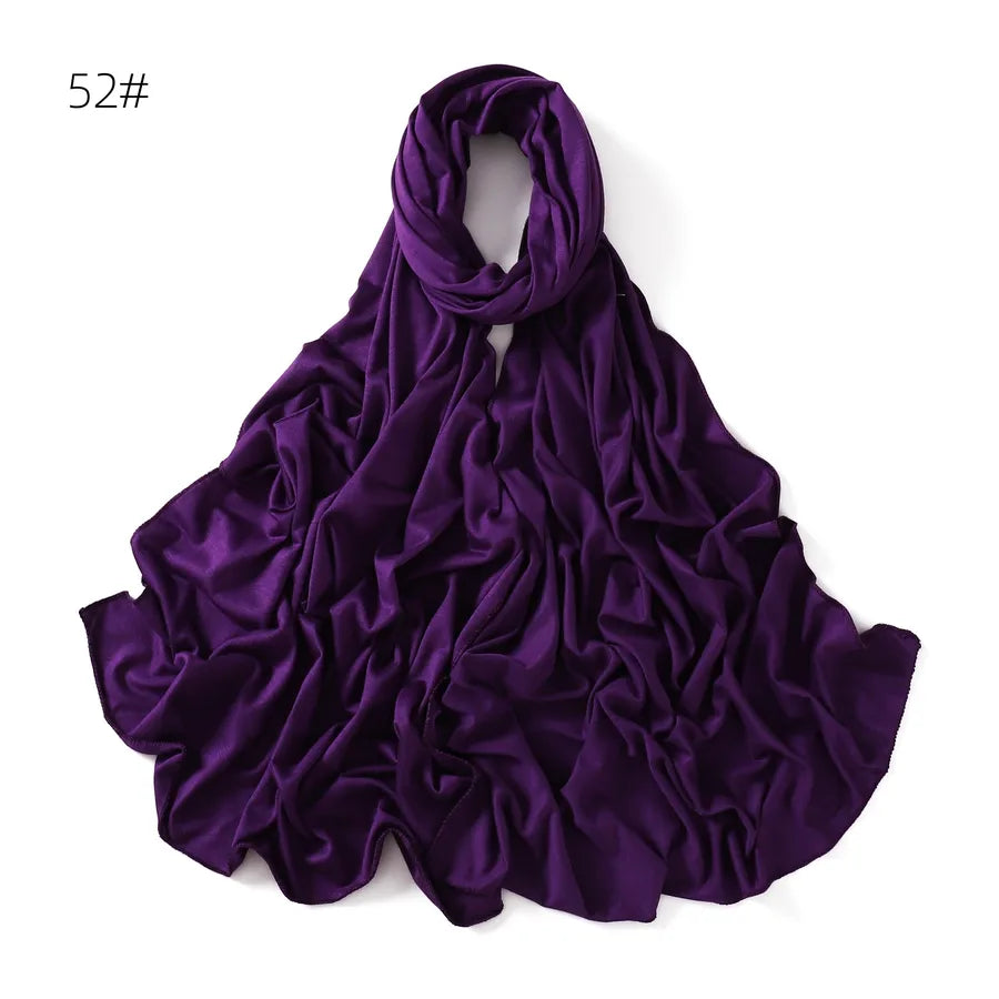 women's basic solid color mercerized cotton modal cotton linen scarves