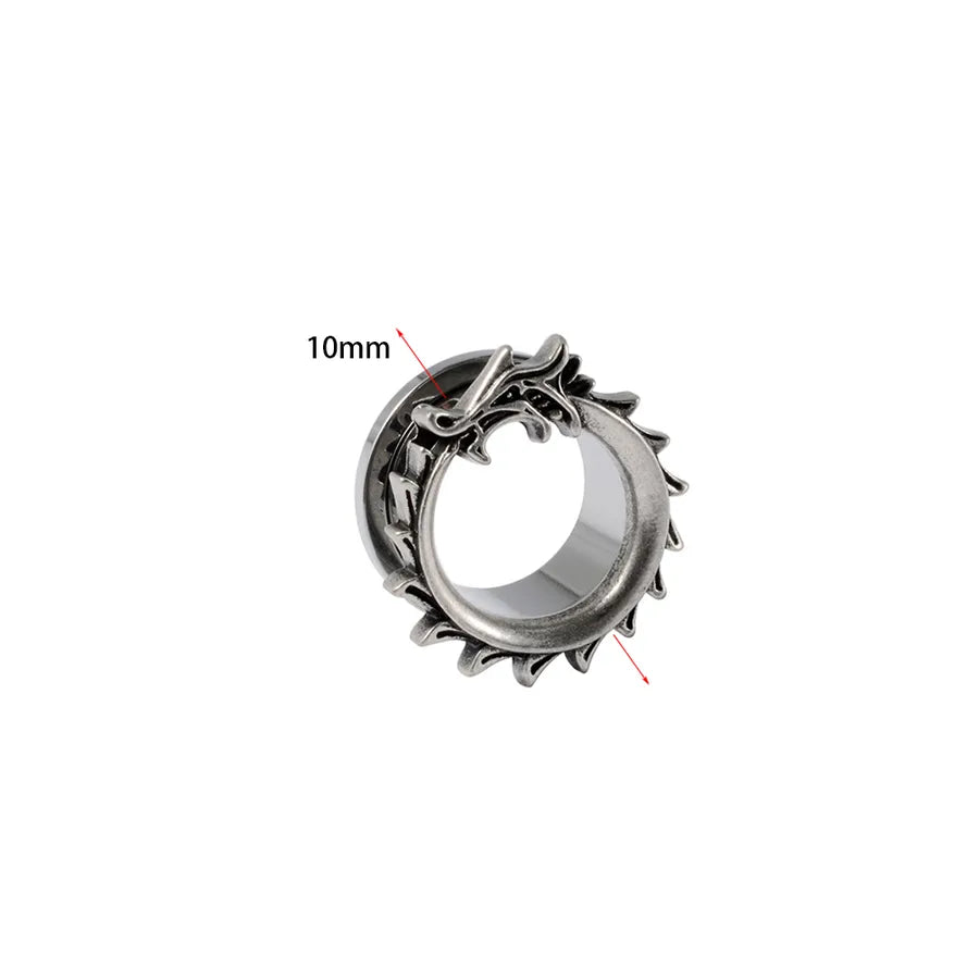 Hip-Hop Retro Solid Color 304 Stainless Steel Ear Studs