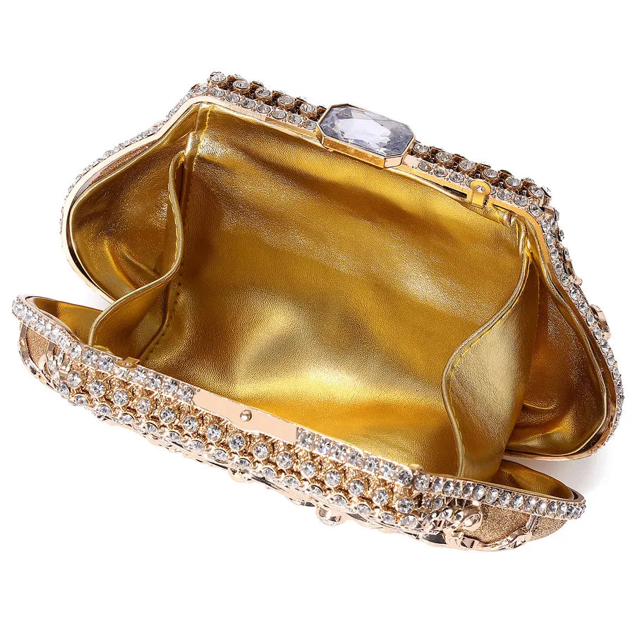 Pu Leather Alloy Solid Color Square Evening Bags