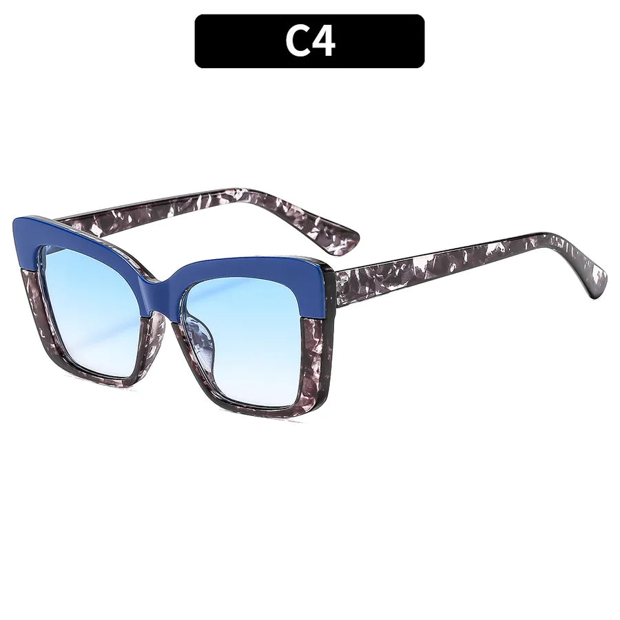 Casual Color Block Ac Square Full Frame Men's Sunglasses